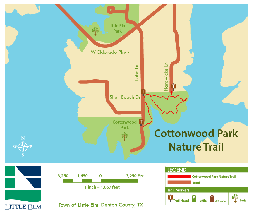 Map of Cottonwood Nature Trail