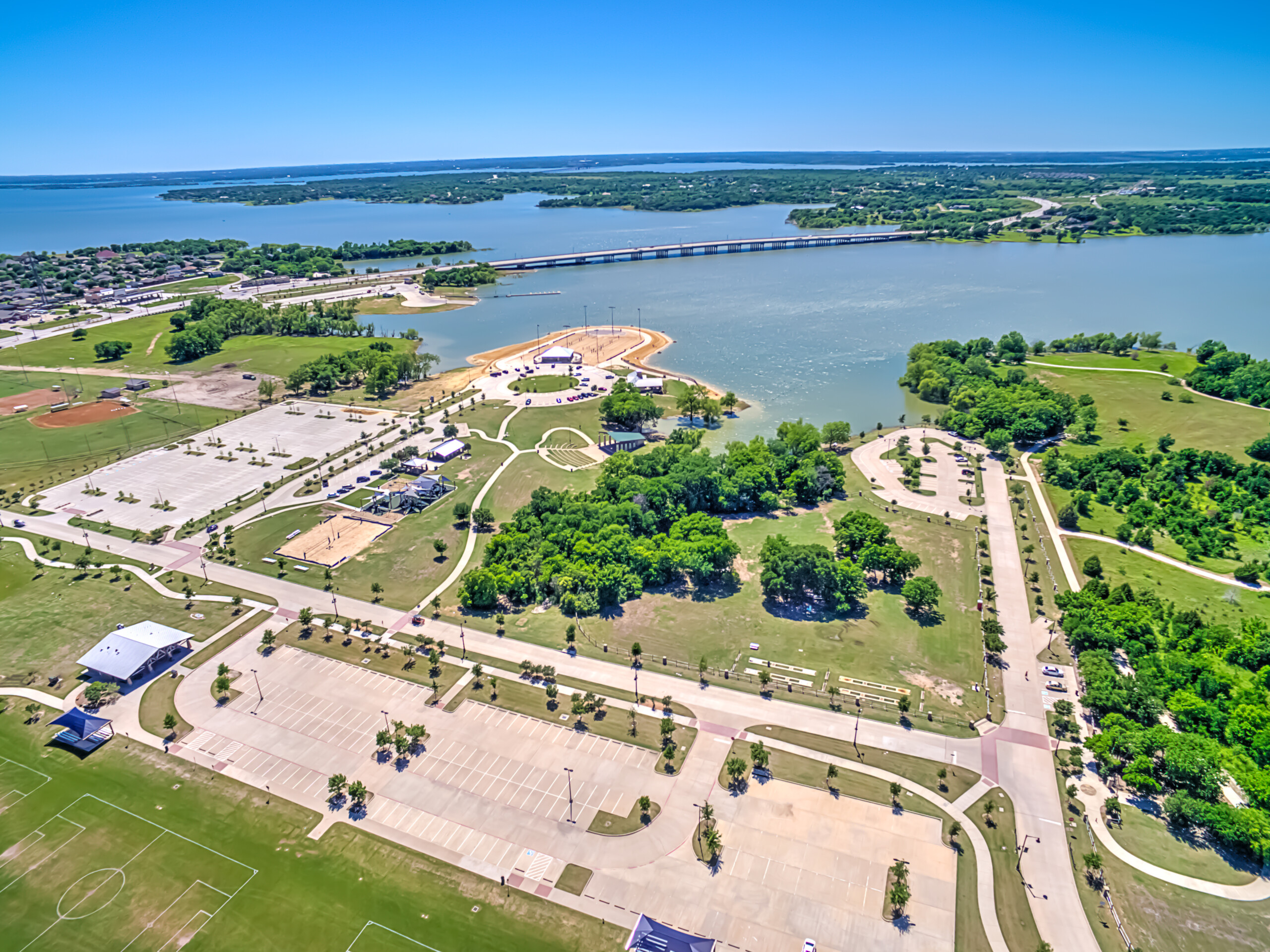 Aerial of Little Elm Park