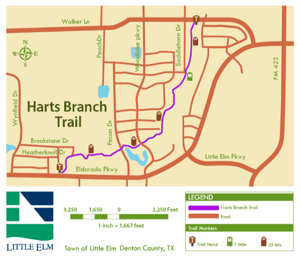 Map of Hart's Branch trail